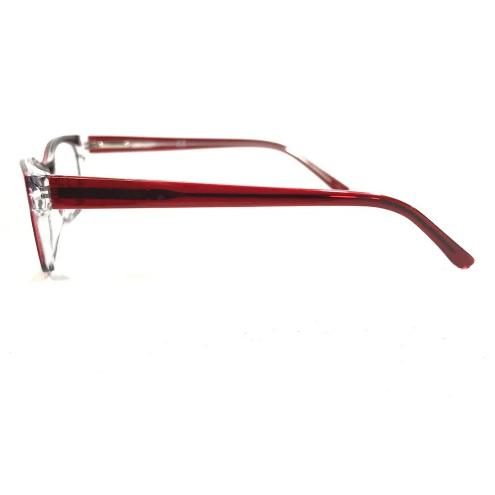 Mossimo Eyeglasses Frames MS 2061 5529 Clear Red Tortoise Cat Eye 52-17-135